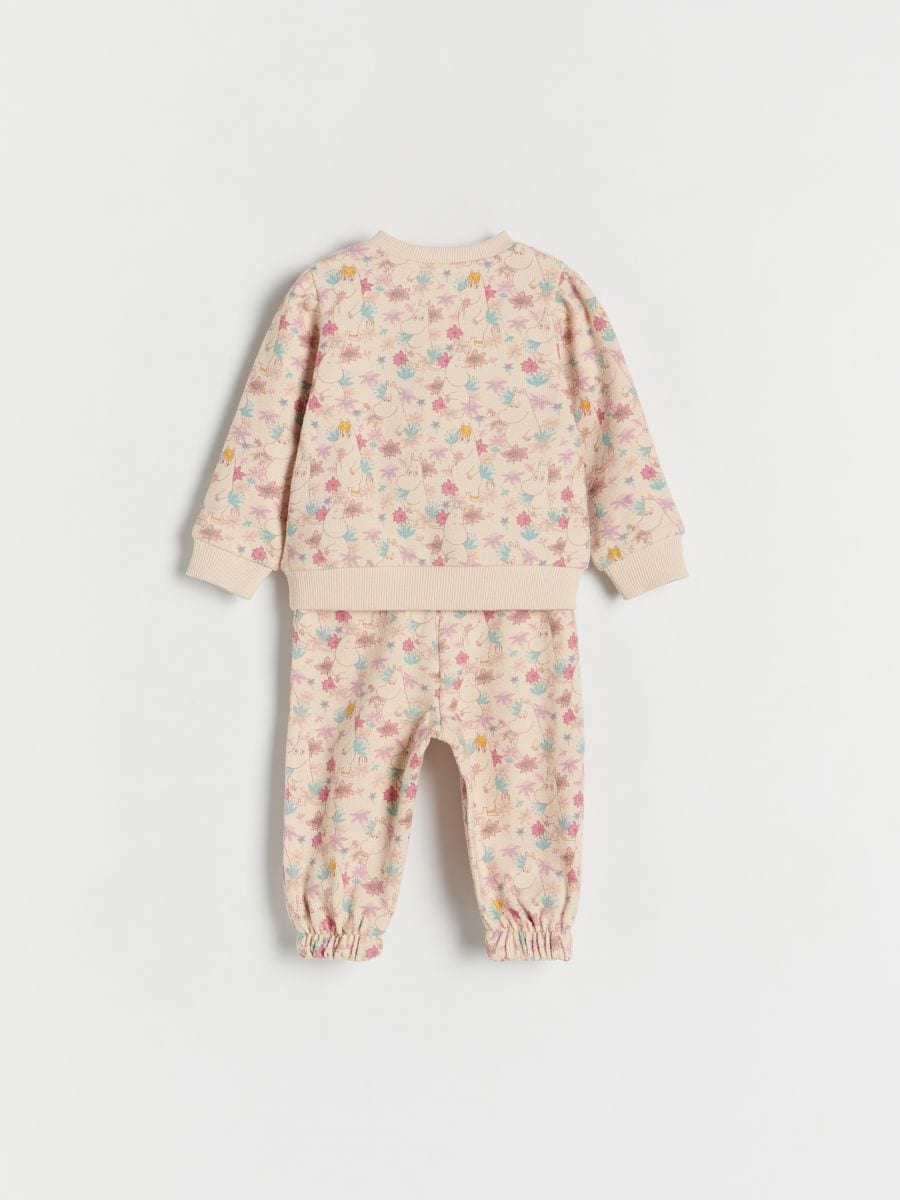 Tracksuit set with moomins - nude - RESERVED - 2