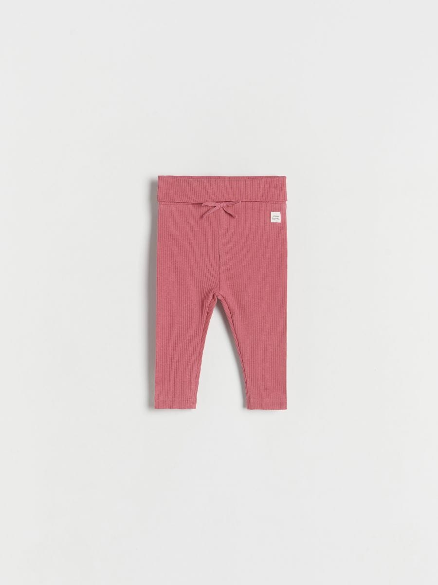 Rib-knit leggings - Light pink - Kids