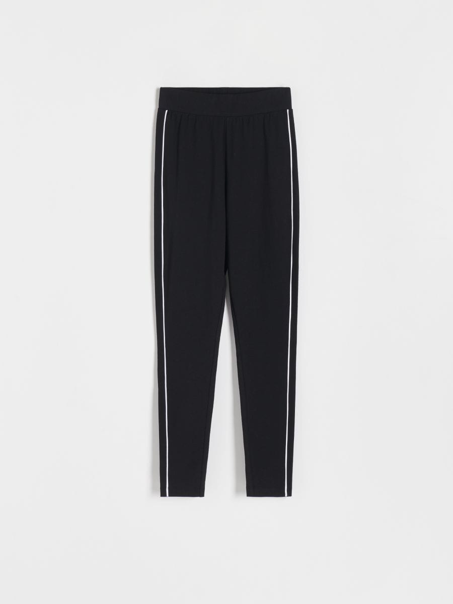 Bomuldsrige leggings - sort - RESERVED - 3