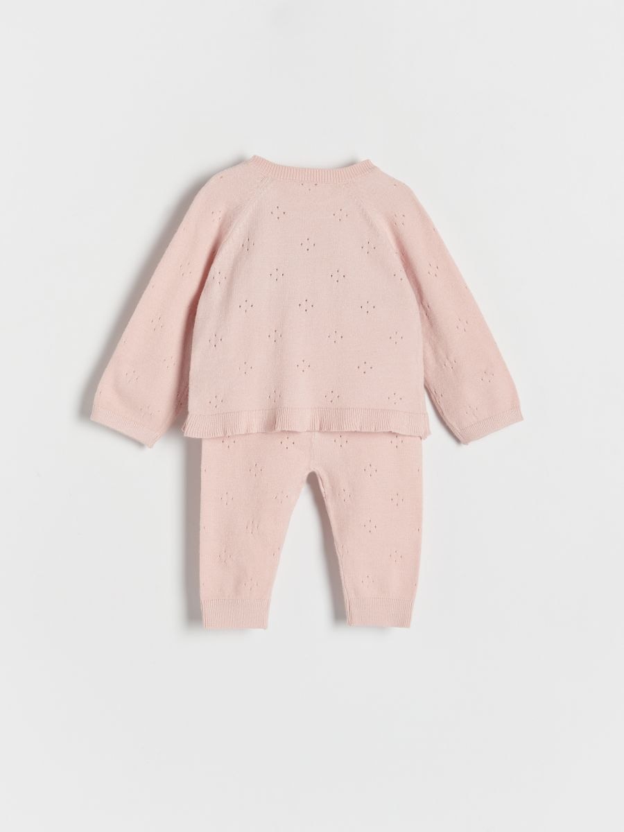 Knitted viscose rich set - pastel pink - RESERVED - 2