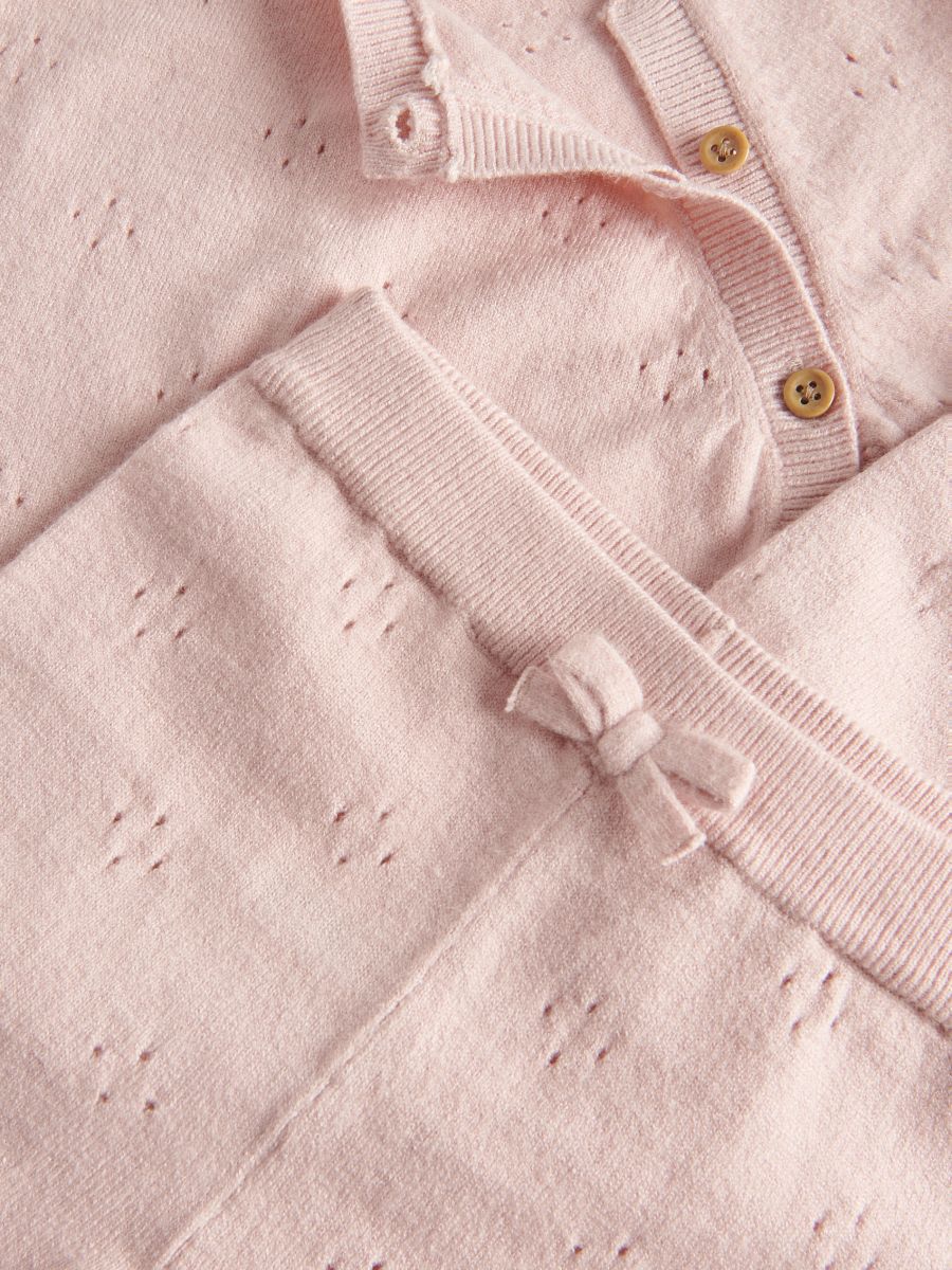 Knitted viscose rich set - pastel pink - RESERVED - 3