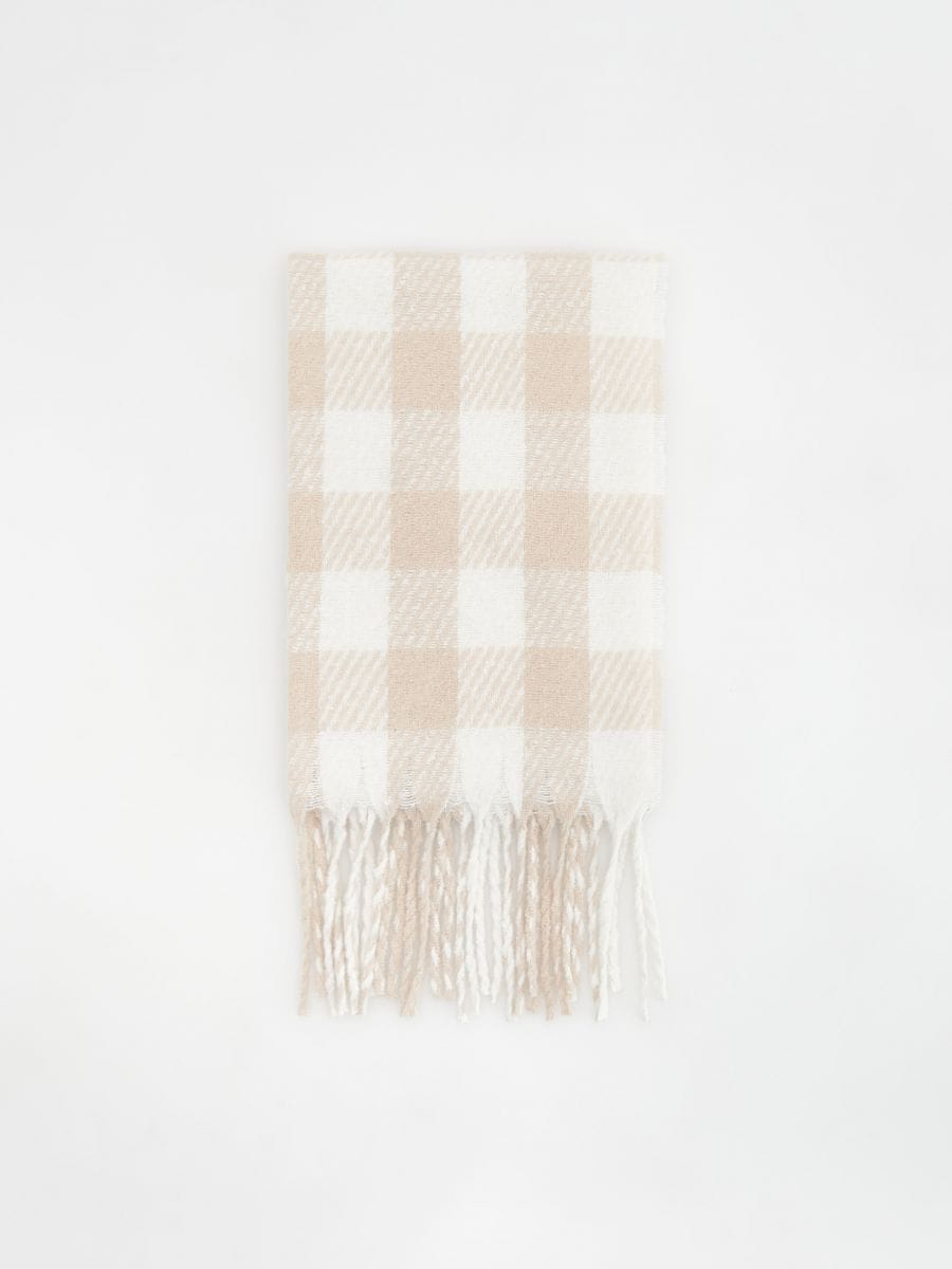 Check scarf - wheat - RESERVED