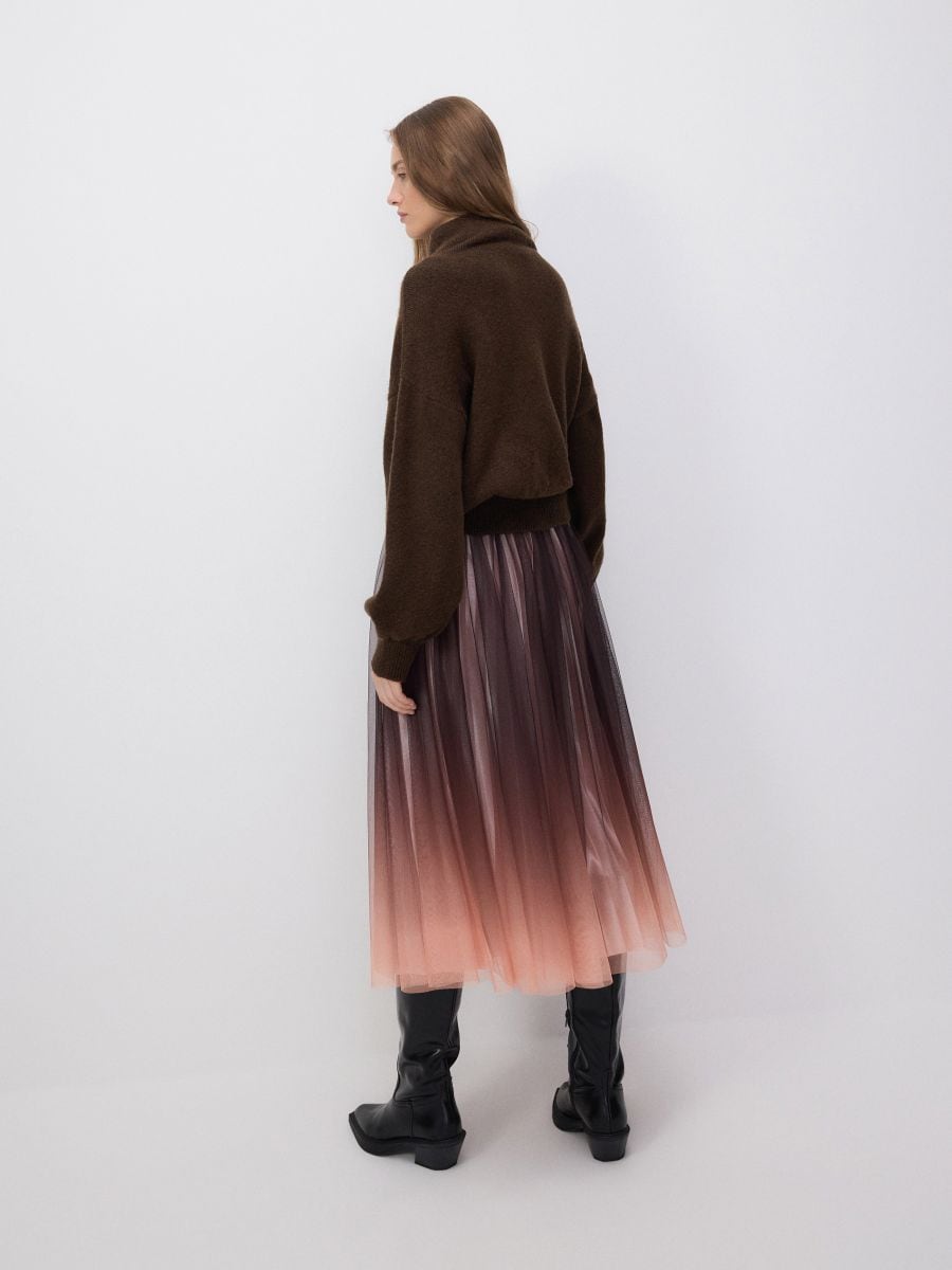 Midi krilo iz tila - maroon - RESERVED - 4
