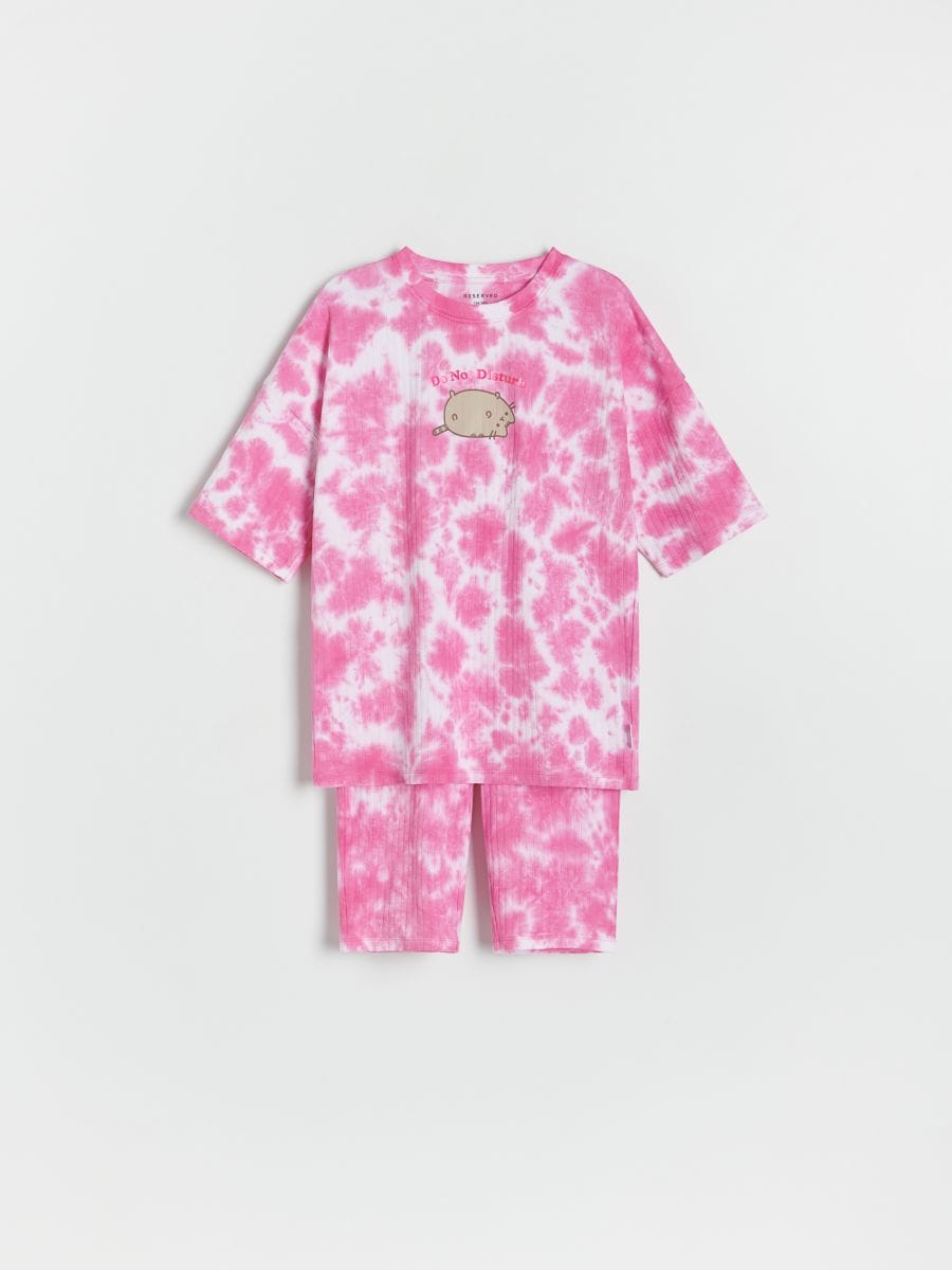 Zweiteiliges Pyjama-Set Pusheen - fuchsie - RESERVED