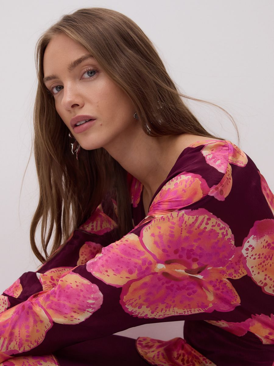 Robe maxi avec motif original - Multicolore - RESERVED - 9