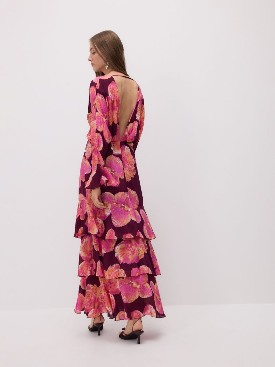 Maxi dress with original pattern - multicolor - RESERVED - 5