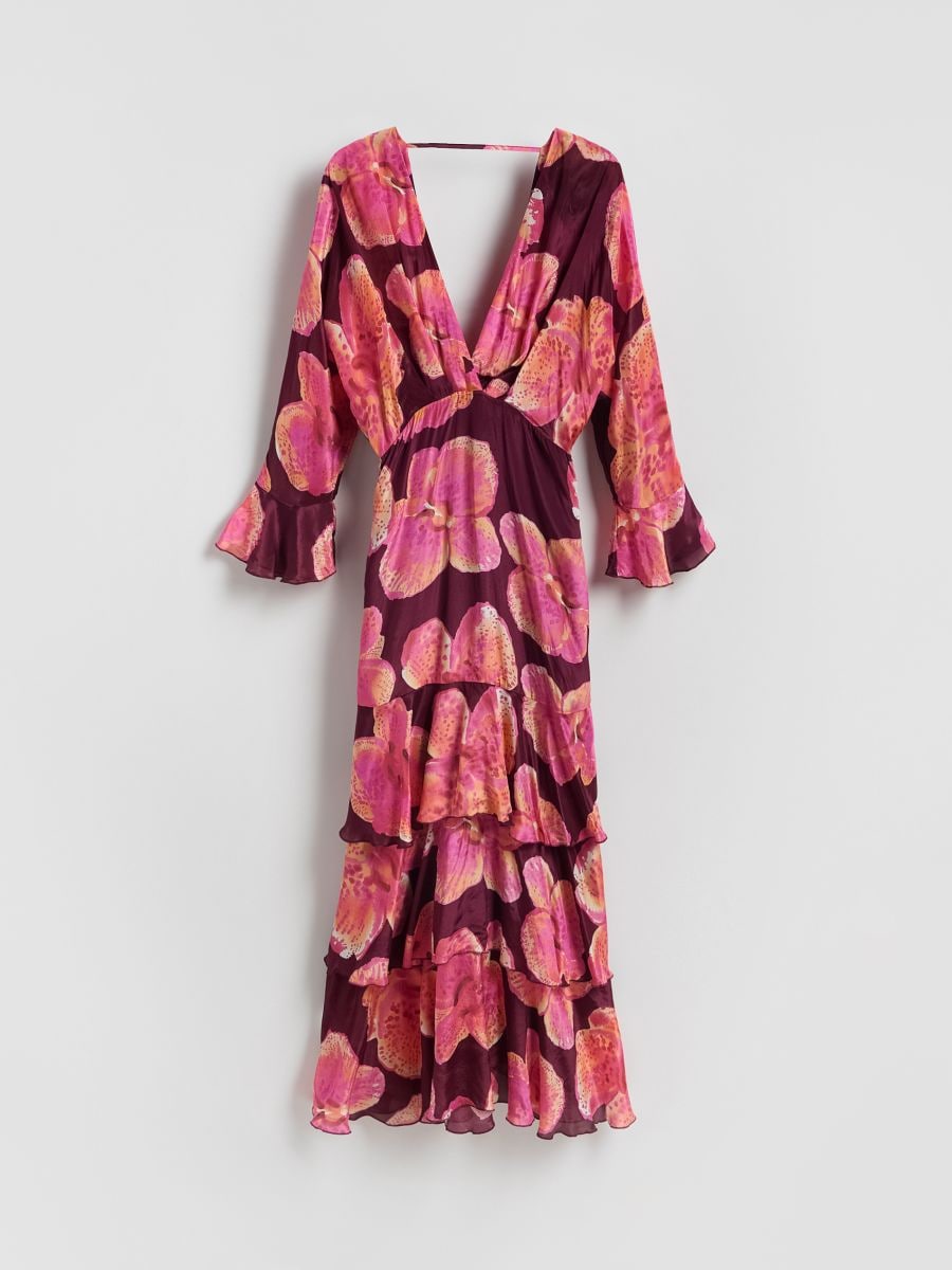 Maxi dress with original pattern - multicolor - RESERVED - 7
