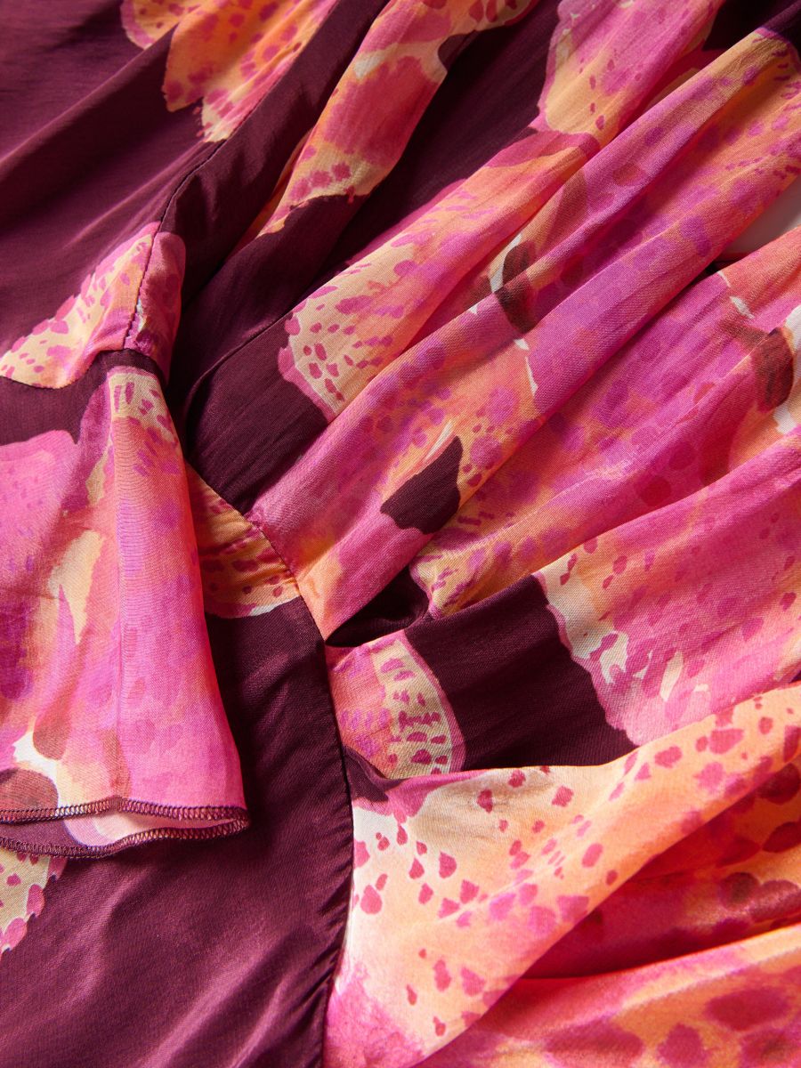 Maxi dress with original pattern - multicolor - RESERVED - 8