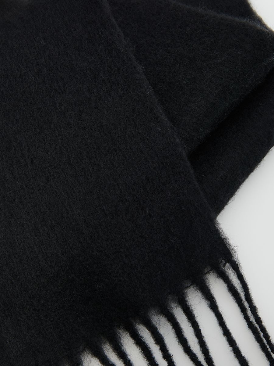 Écharpe à franges - Noir - RESERVED - 2