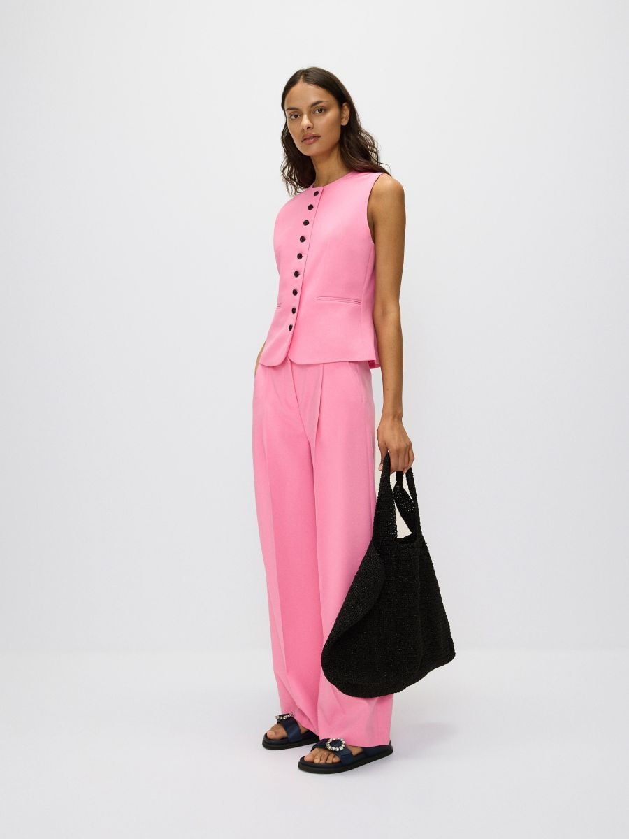 Suit vest - hot pink - RESERVED - 2