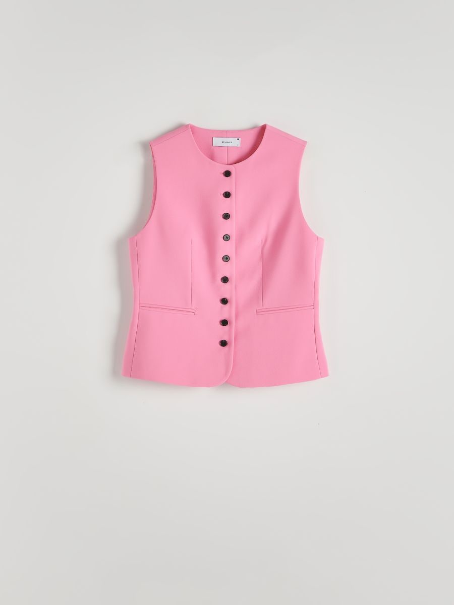 Suit vest - hot pink - RESERVED - 6