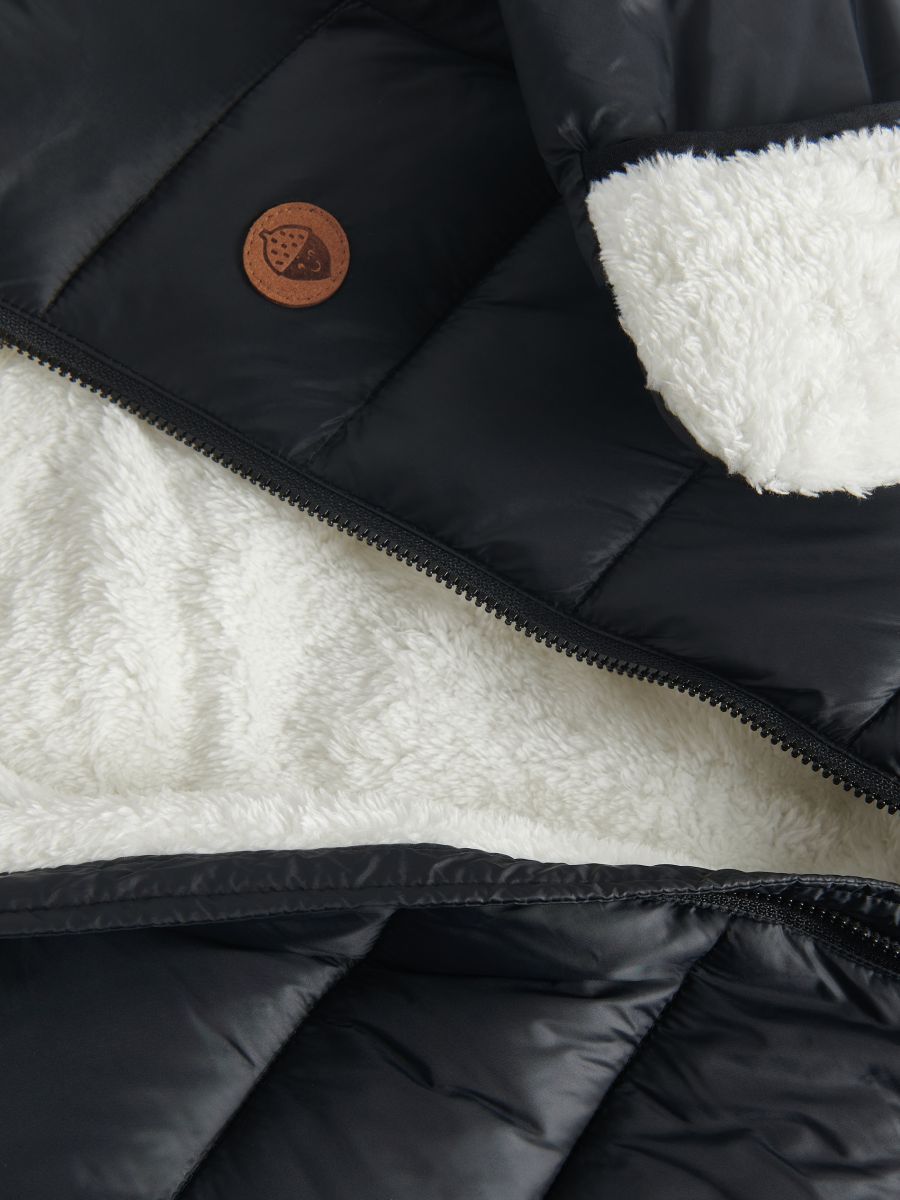 Insulated quilted snowsuit - black - RESERVED - 3
