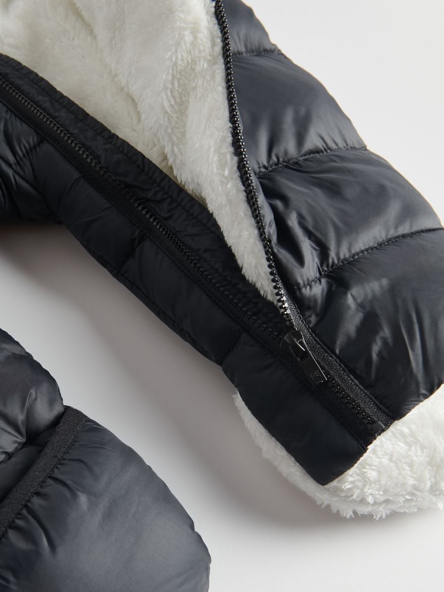 Insulated quilted snowsuit - black - RESERVED - 4