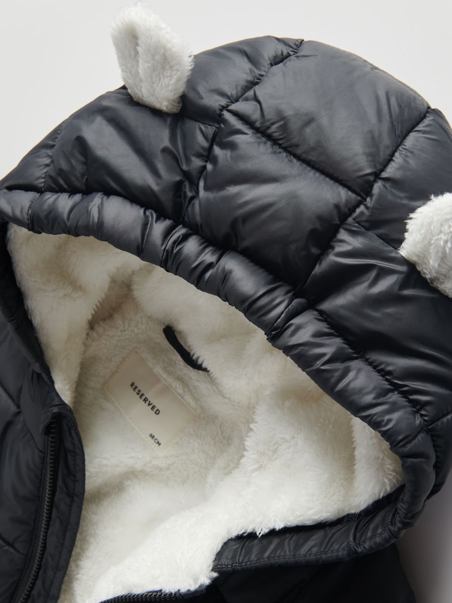 Insulated quilted snowsuit - black - RESERVED - 5