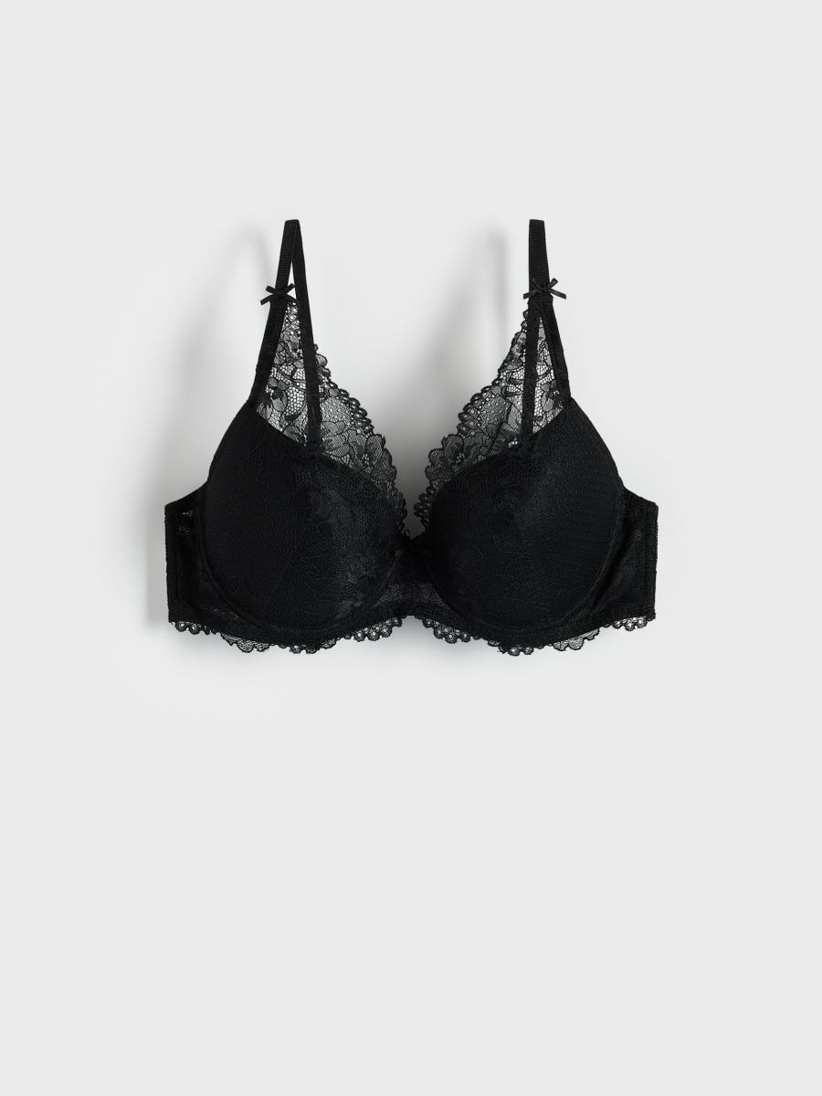 Lace push up bra - black - RESERVED - 4