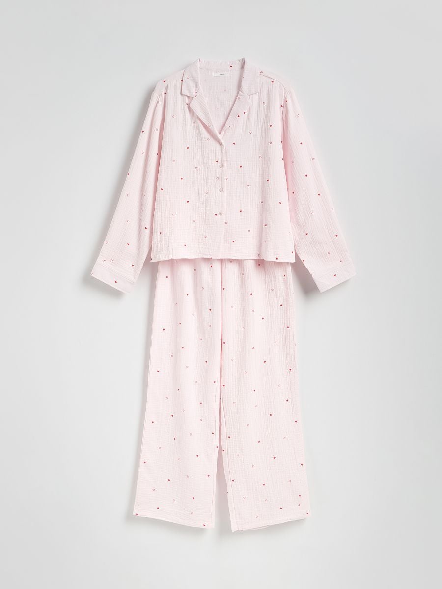 LADIES` PYJAMA - pastel pink - RESERVED