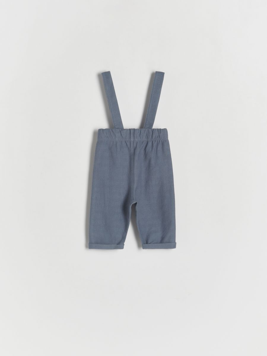 Trousers with braces - steel blue - RESERVED - 2