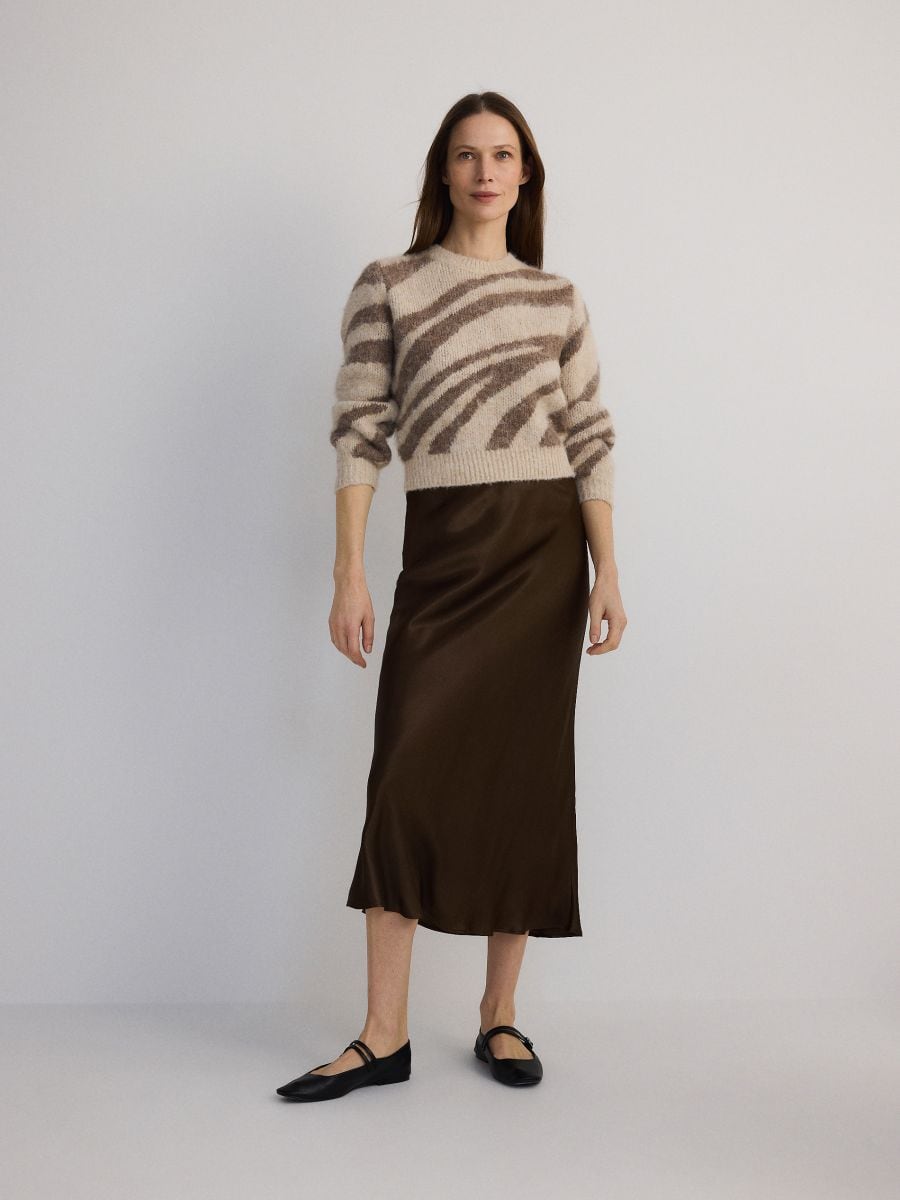 LADIES` SWEATER - multicolor - RESERVED - 3