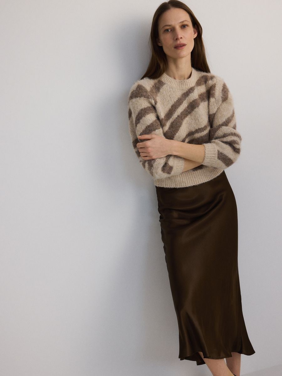 LADIES` SWEATER - multicolor - RESERVED - 3