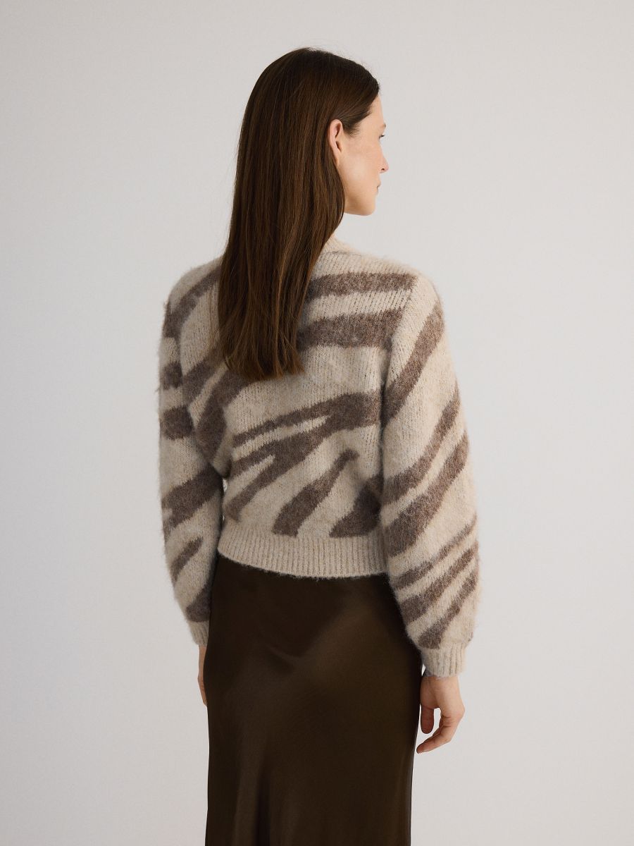 LADIES` SWEATER - multicolor - RESERVED - 4