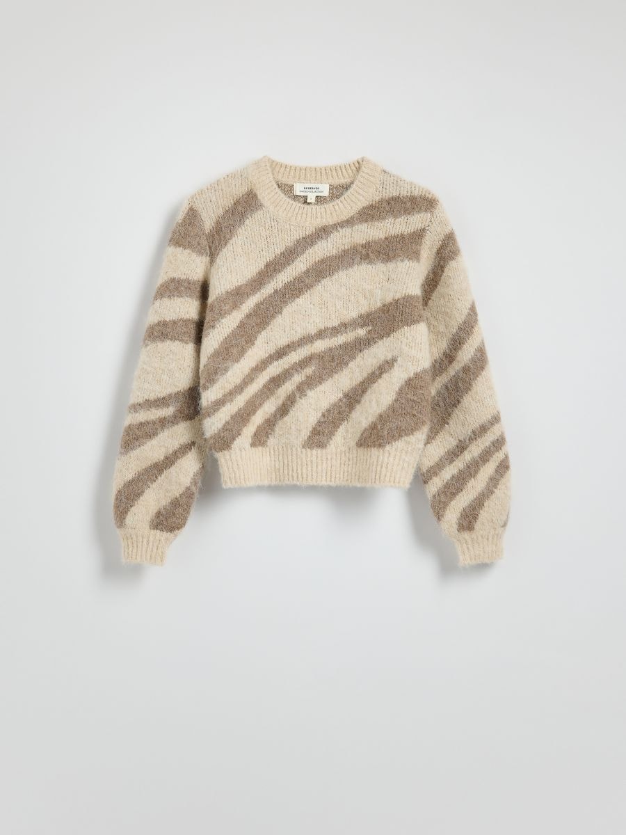 LADIES` SWEATER - multicolor - RESERVED - 6