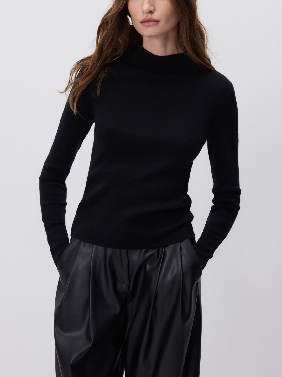Pullover aus Wollgemisch - schwarz - RESERVED