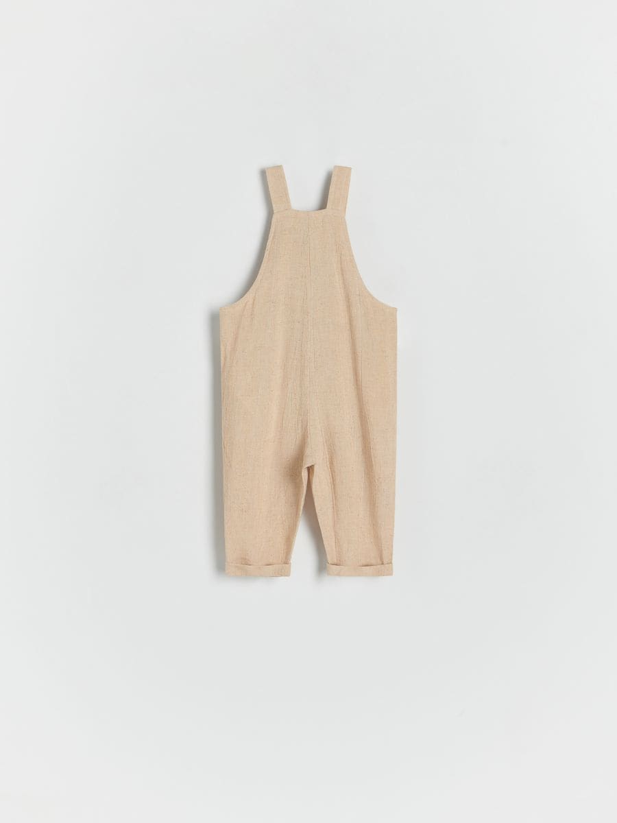 Linen rich dungarees - beige - RESERVED - 3