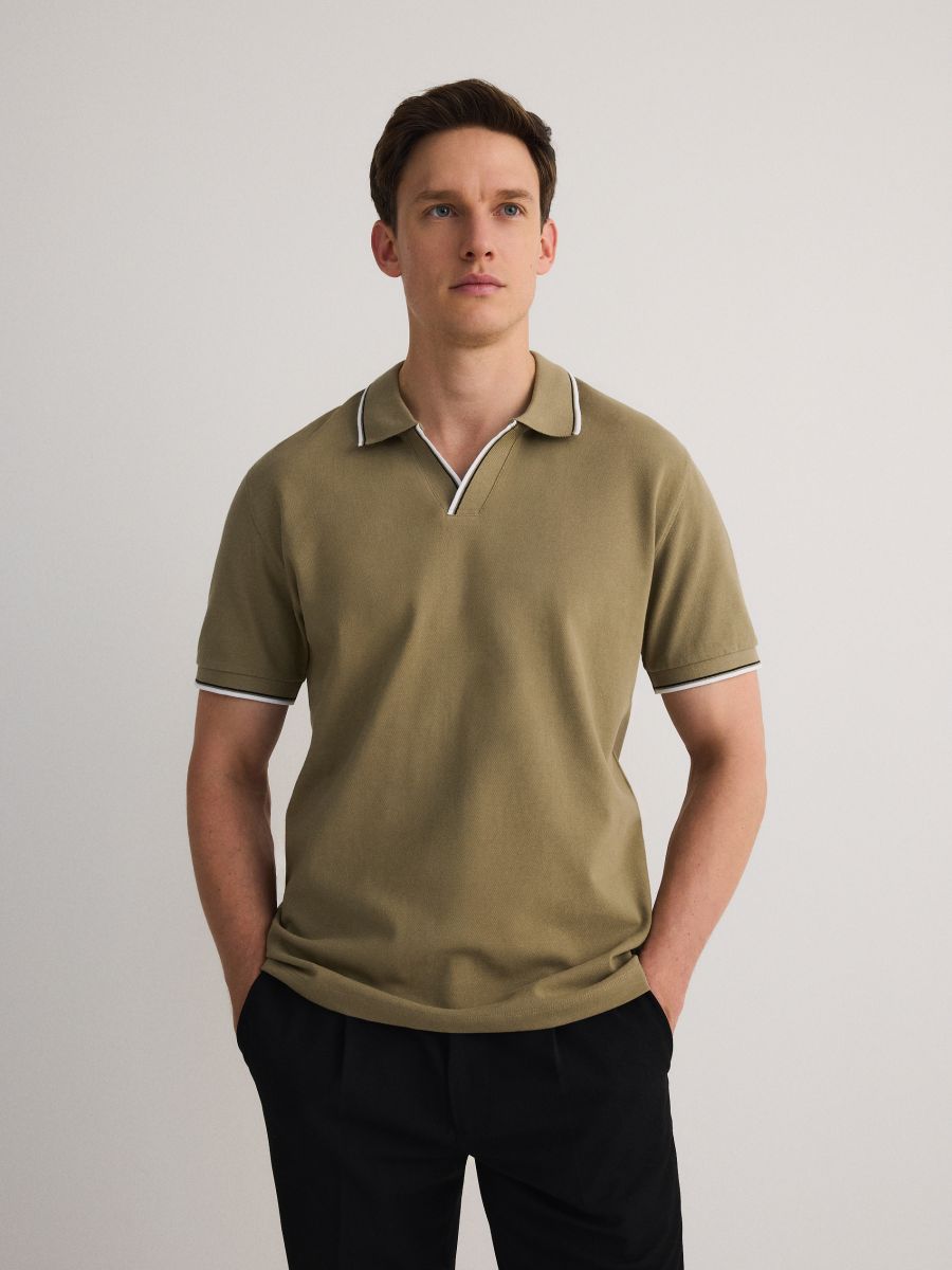 Polo regular fit - verde - RESERVED