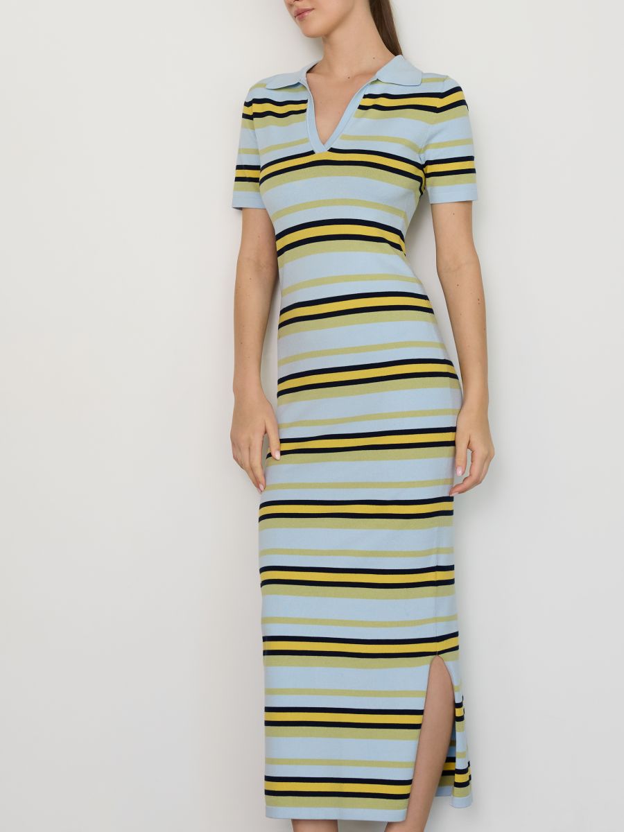 Robe longue à rayures - Multicolore - RESERVED - 3