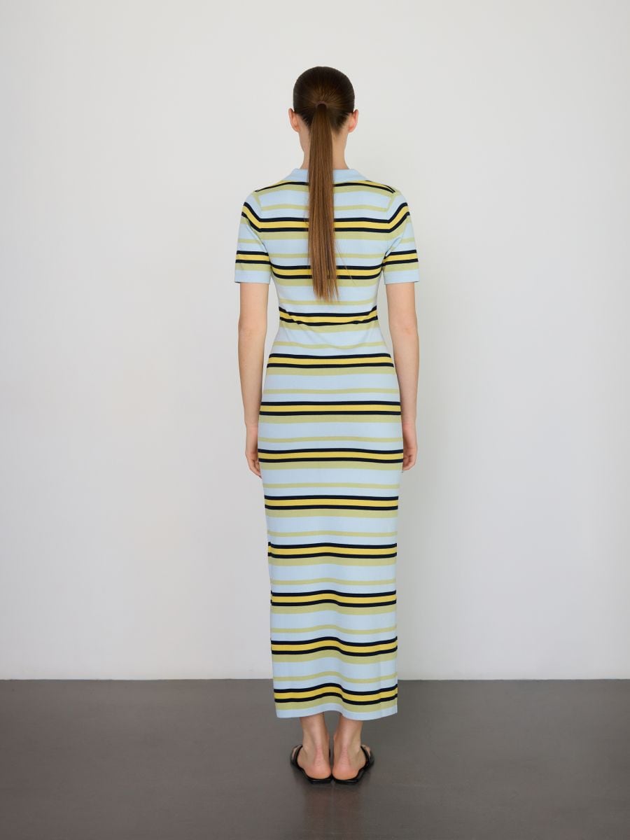 Robe longue à rayures - Multicolore - RESERVED - 4