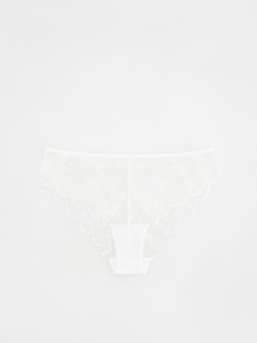 Lace knickers - cream - RESERVED - 4