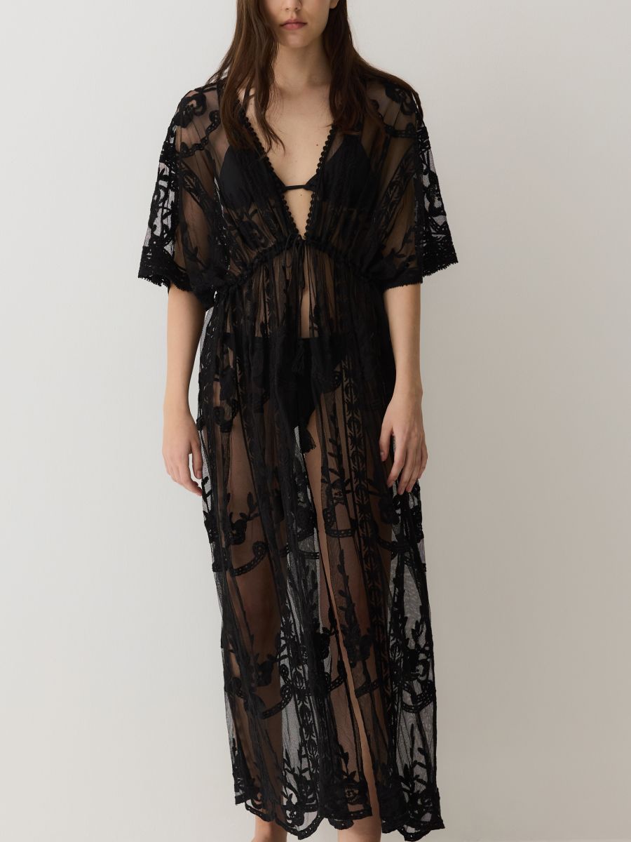 Strand-Kimono - schwarz - RESERVED - 4