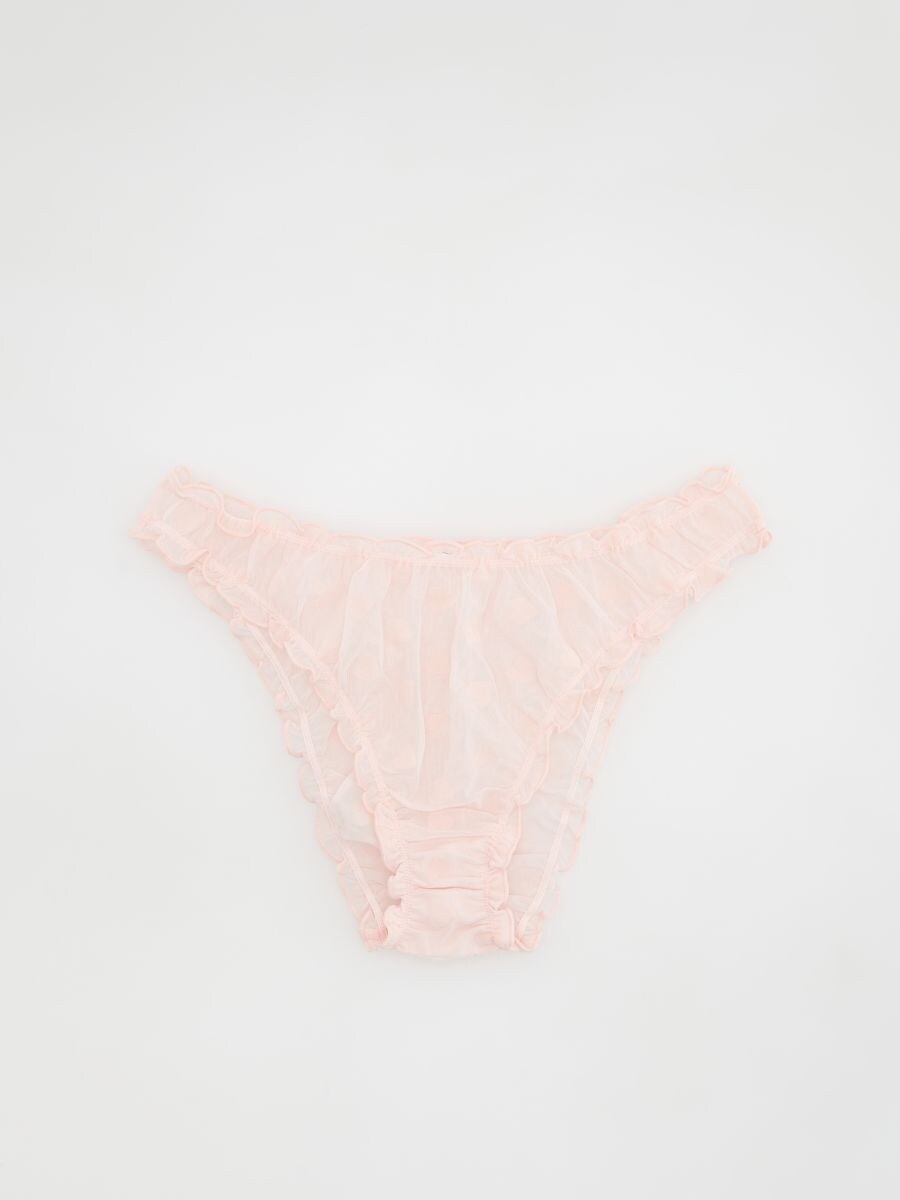 Heart pattern knickers - pastel pink - RESERVED - 3