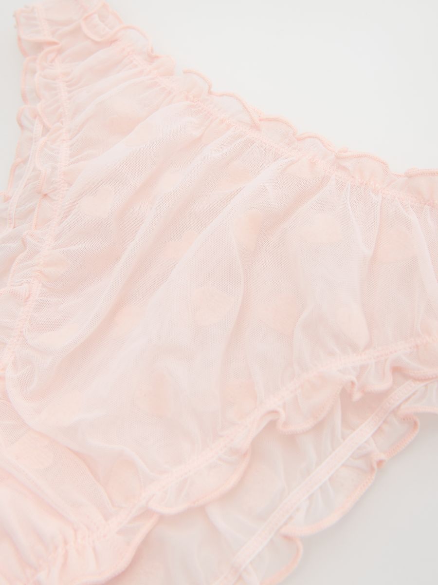 Heart pattern knickers - pastel pink - RESERVED - 4