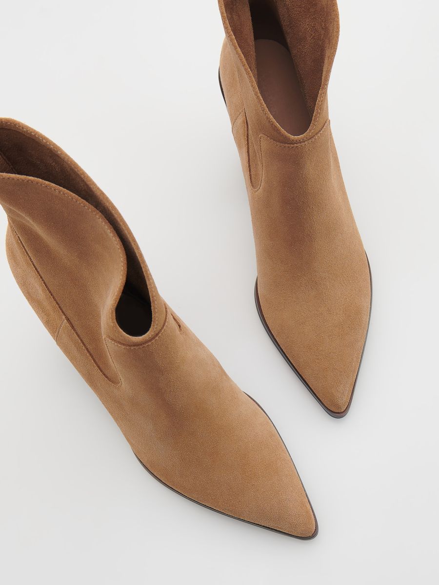 Boots i läder - BEIGE - RESERVED - 4