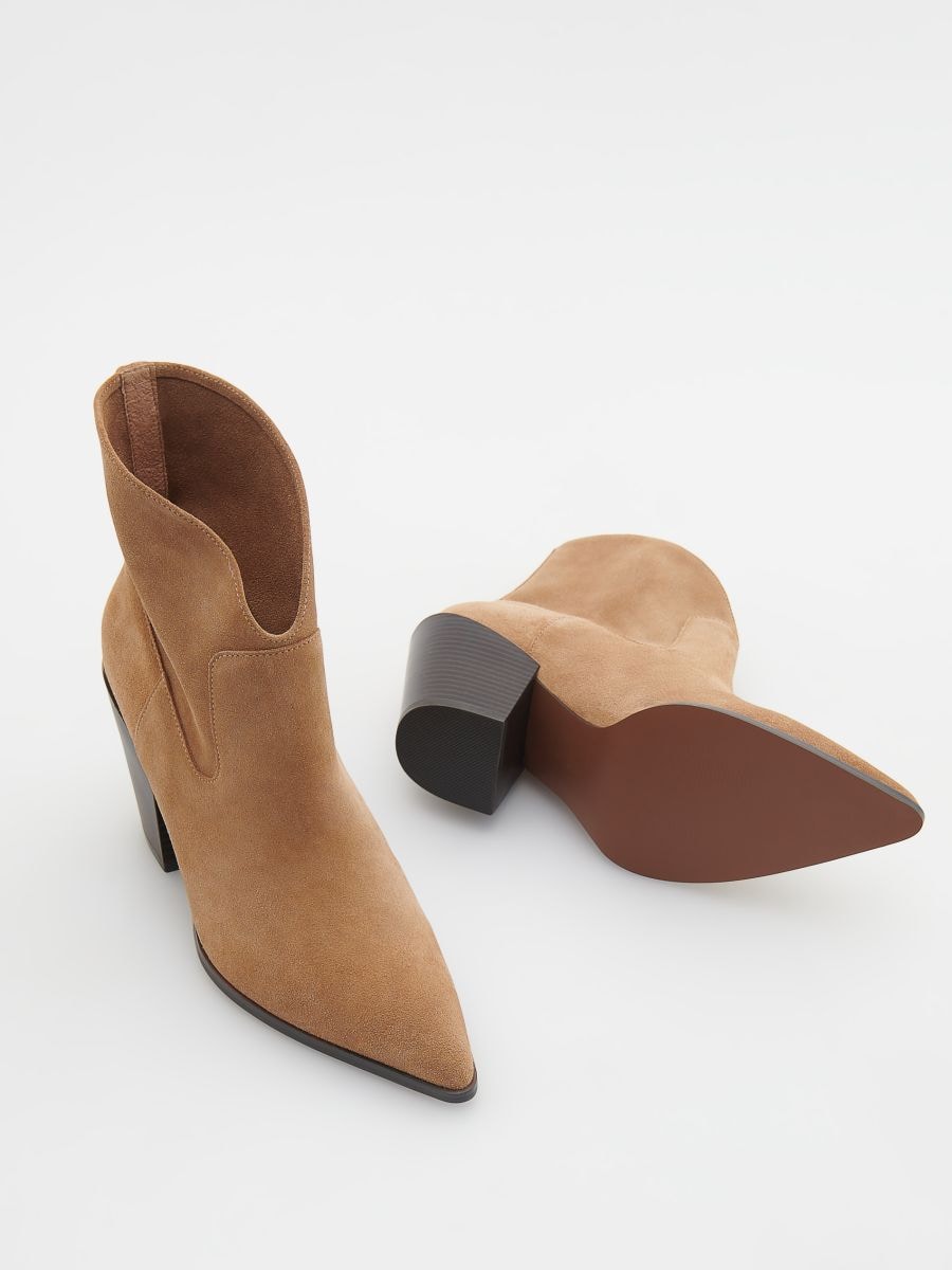 Boots i läder - BEIGE - RESERVED - 5
