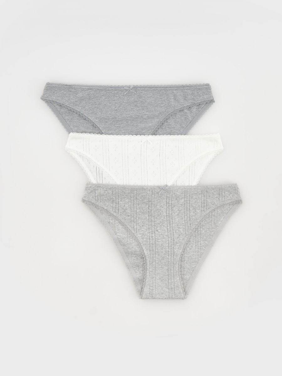 LADIES` BRIEFS MULTI - light grey - RESERVED - 2