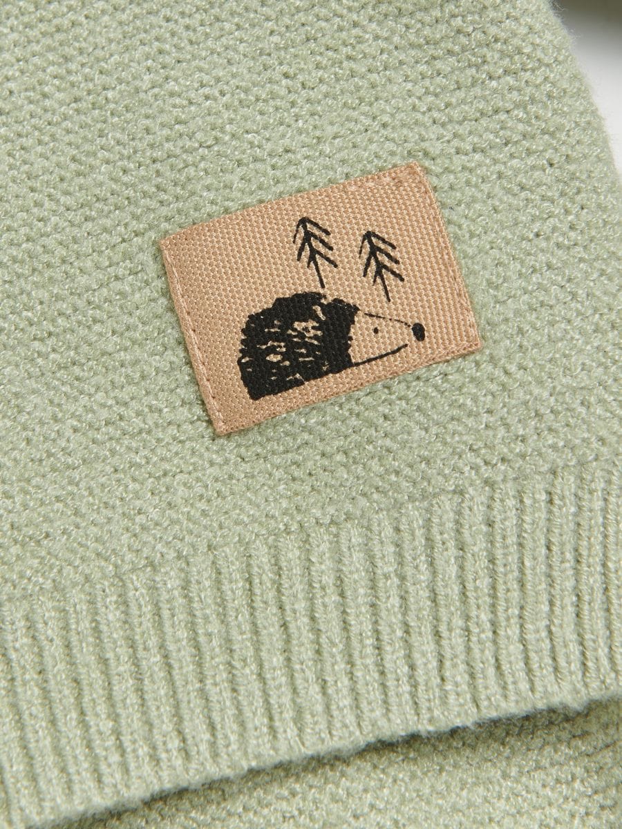 Knitted viscose rich set - pale green - RESERVED - 4
