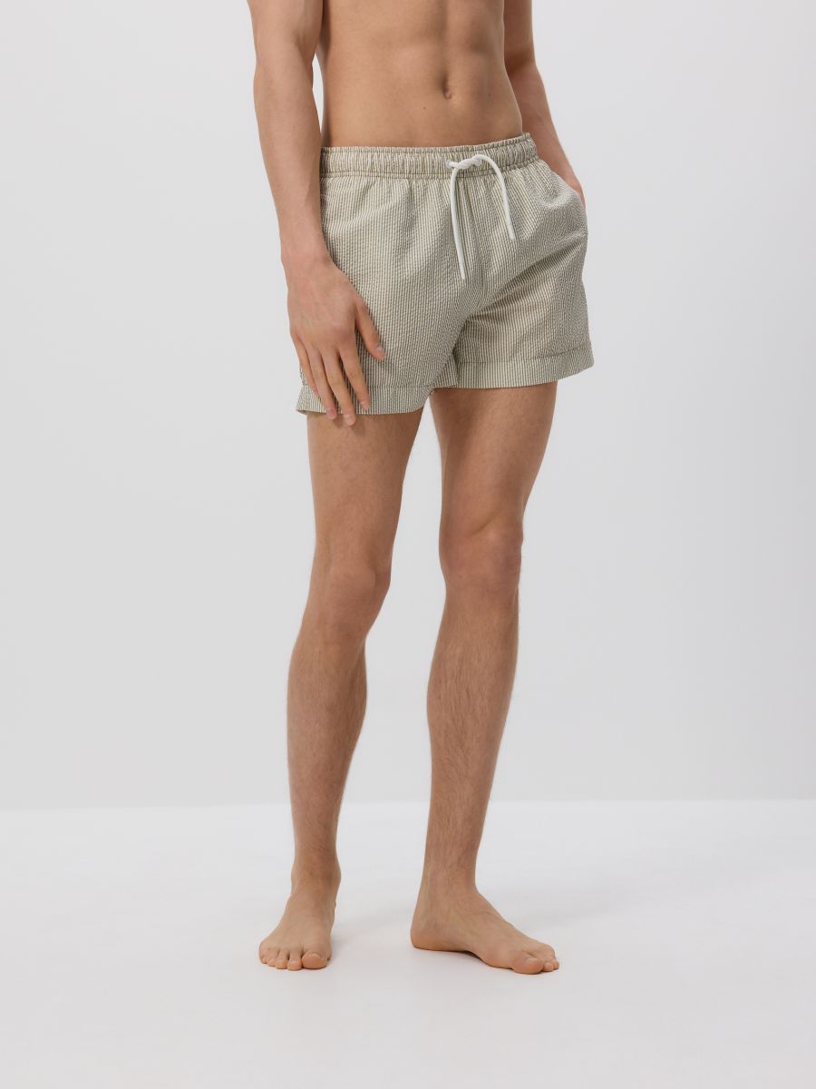 Stripe beach shorts - beige - RESERVED - 3