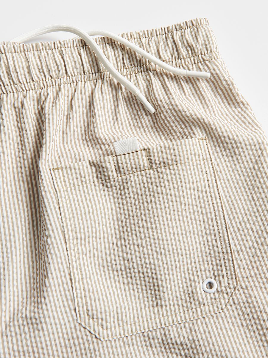 Stripe beach shorts - beige - RESERVED - 2