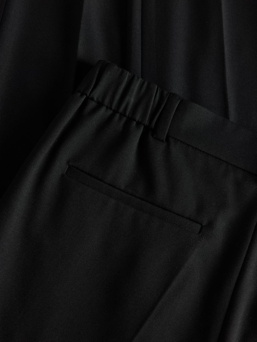 Slim trousers with pressed crease - black - RESERVED - 5