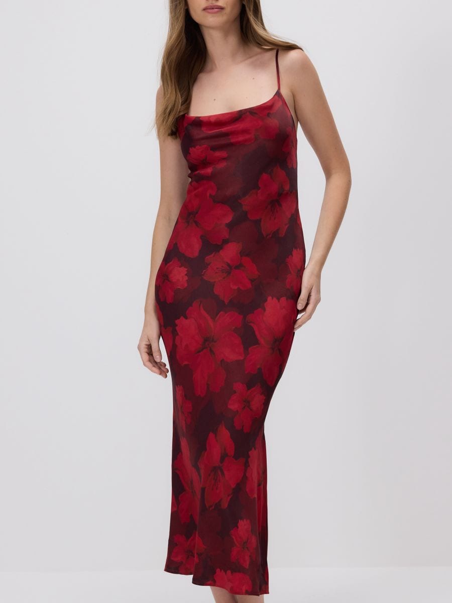 Robe maxi en viscose majoritaire - Multicolore - RESERVED - 6