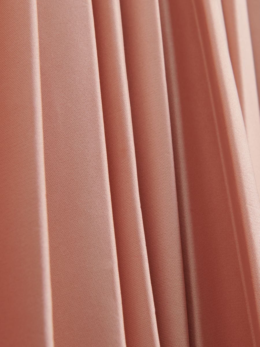 Pleated midi skirt - dusty rose - RESERVED - 4