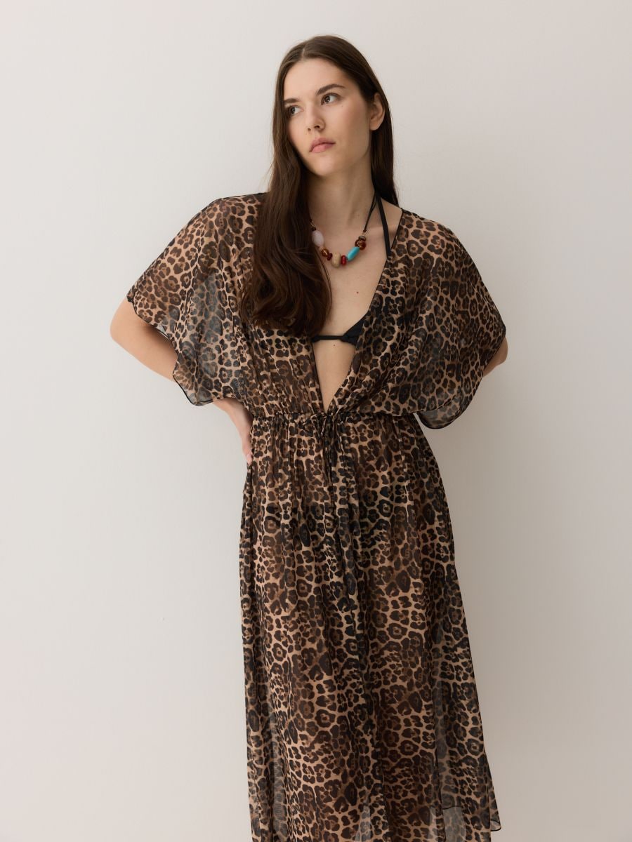 LADIES` PONCHO - braon - RESERVED - 2