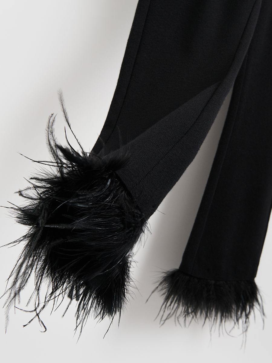 (*☻-☻*)セ Spodnie Pinko Eleganckie Palazzo Czarne - EGO IST IN