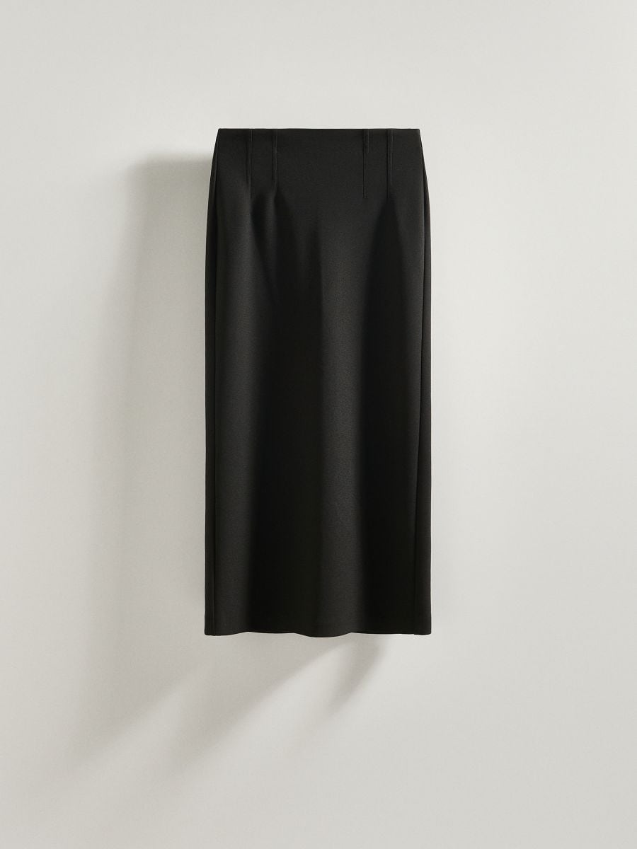 Fitted midi skirt - black - RESERVED - 4