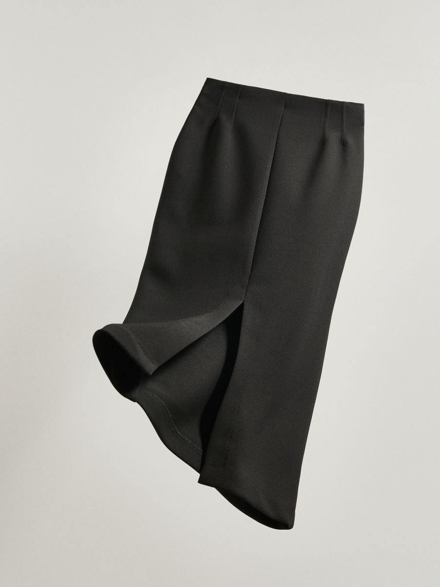 Fitted midi skirt - black - RESERVED - 5