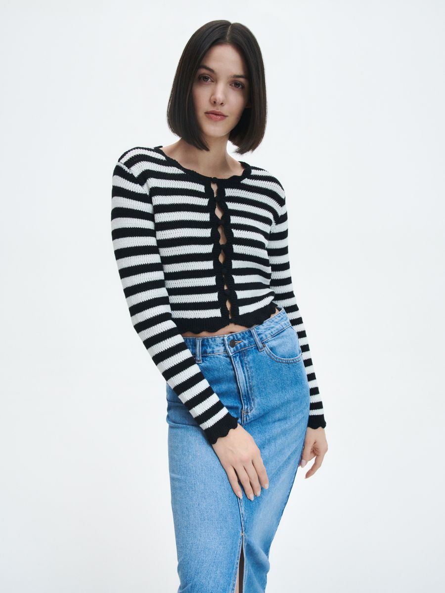 LADIES` SWEATER - šareno - RESERVED - 2