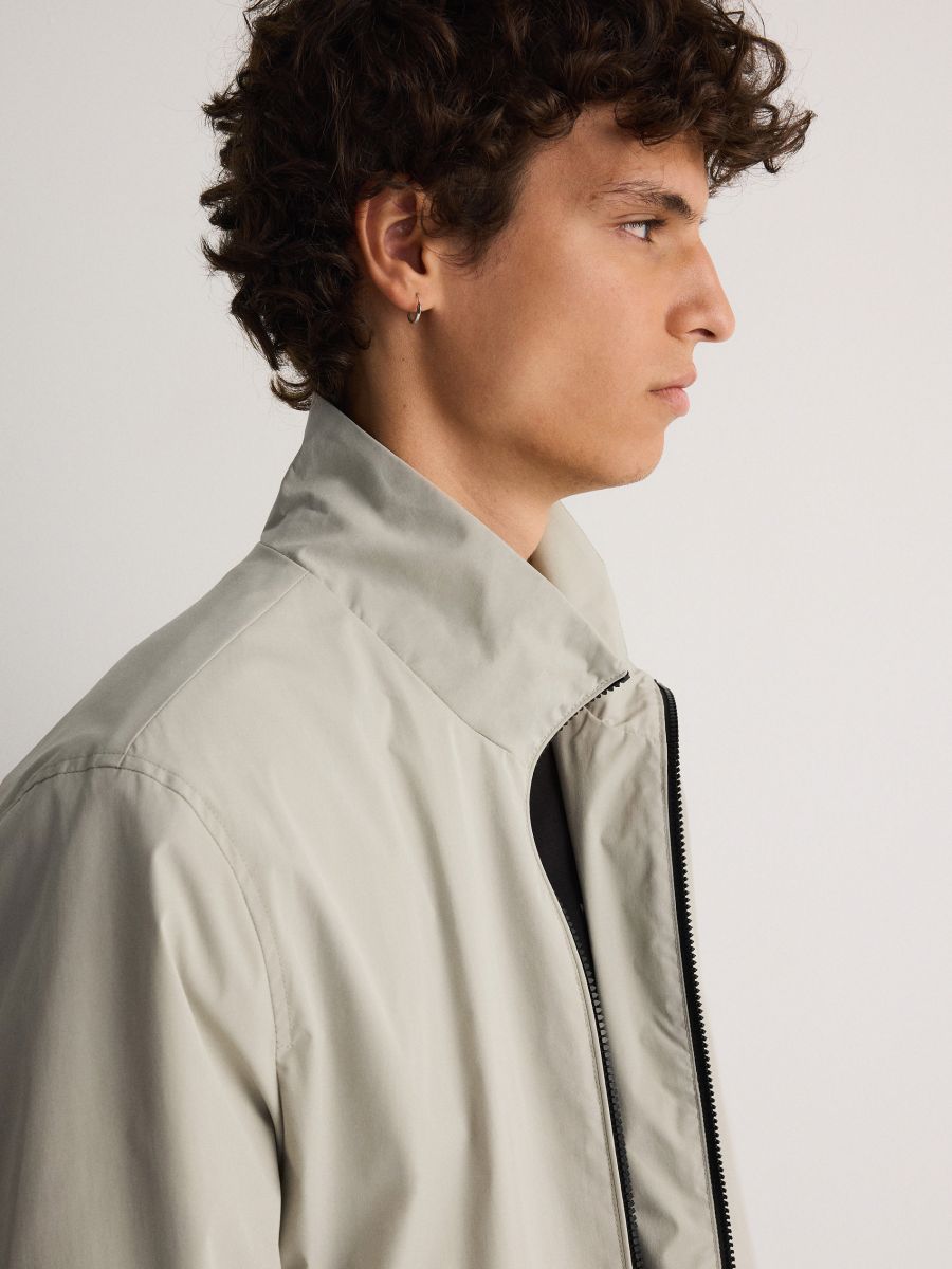 Jacket with stand up collar - pale green - RESERVED - 3