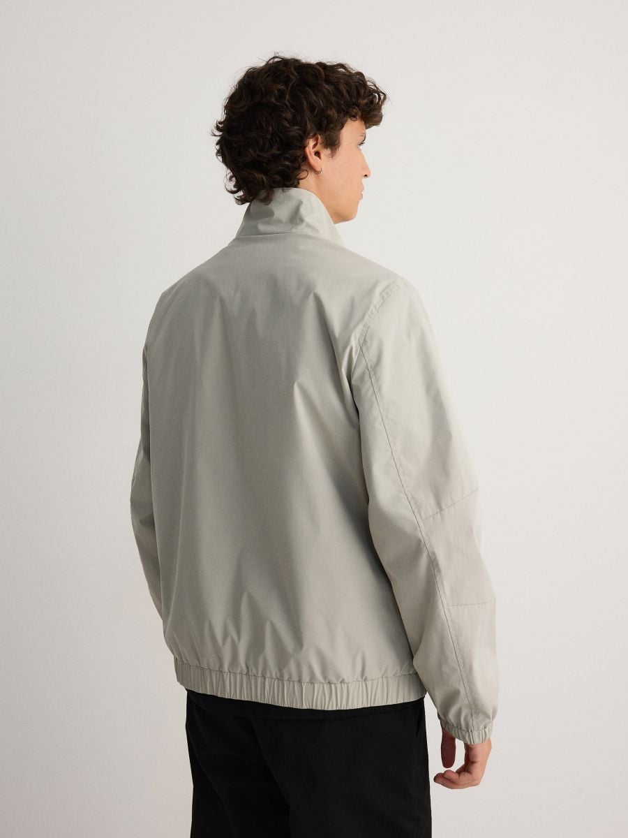 Jacket with stand up collar - pale green - RESERVED - 4